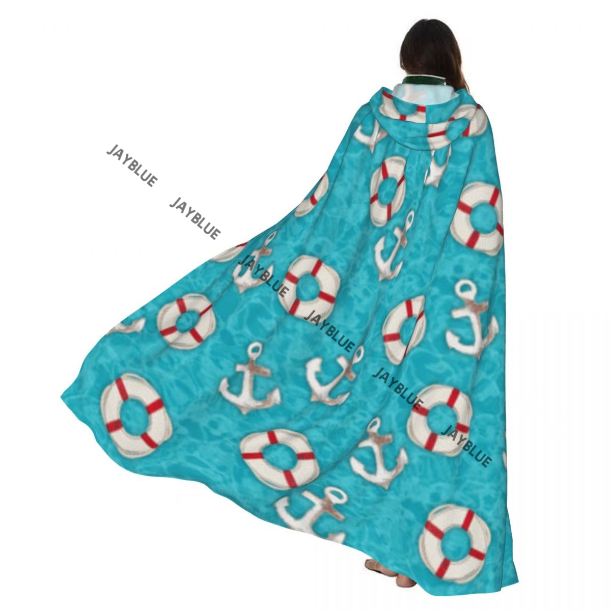 Life Jacket - Adult Cloak Cape Hooded Anchor And