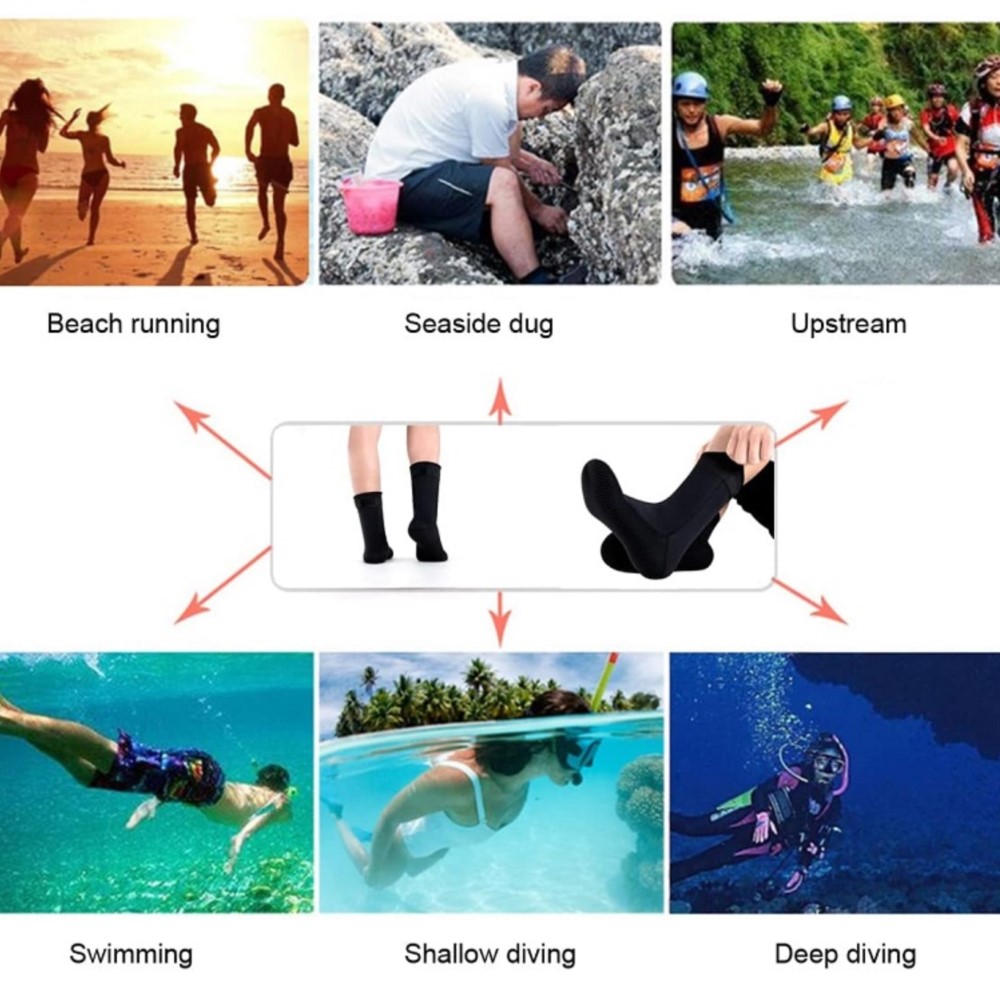 Neoprene Socks 3mm 5mm Wetsuit - Flippers Swimming 评论和价格