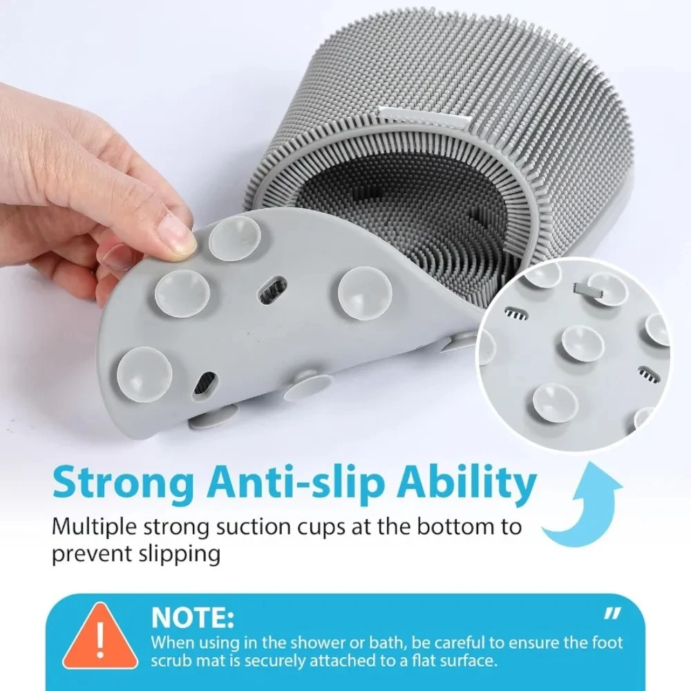 Silicone Shower Foot Scrubber  - Flippers Swimming 评论和价格