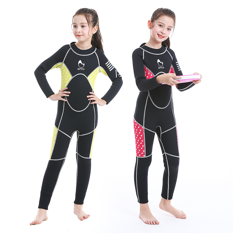 3MM Kids Wetsuit, Warm Full Bo - Snorkeling Gear 评论和价格