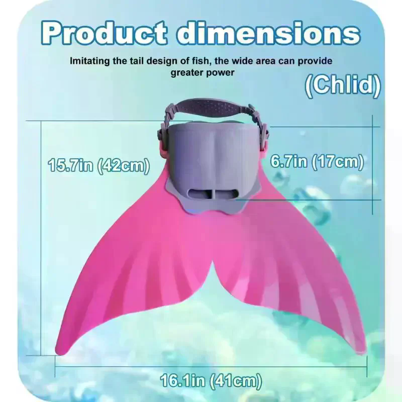Mermaid Silicone Fins Swimming - Swim Fins 评论和价格