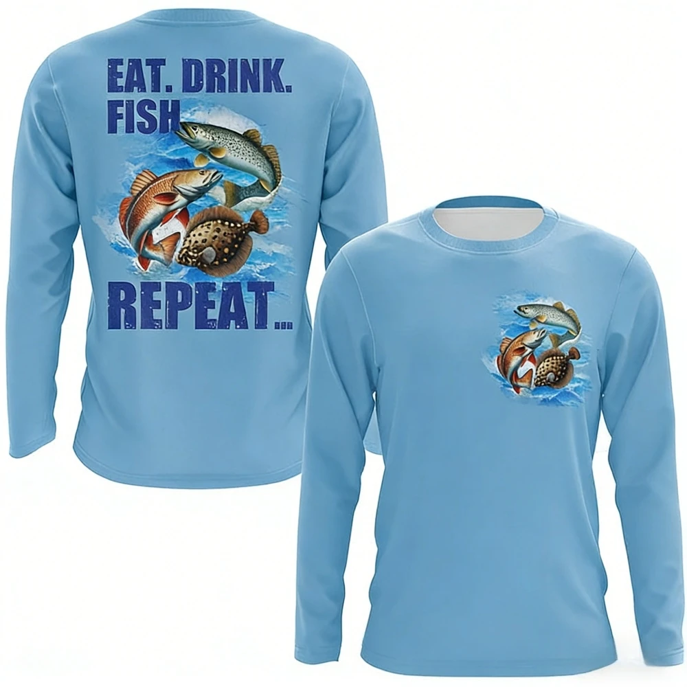 Mens Fishing Shirt Long Sleeve - Rash Guard 评论和价格