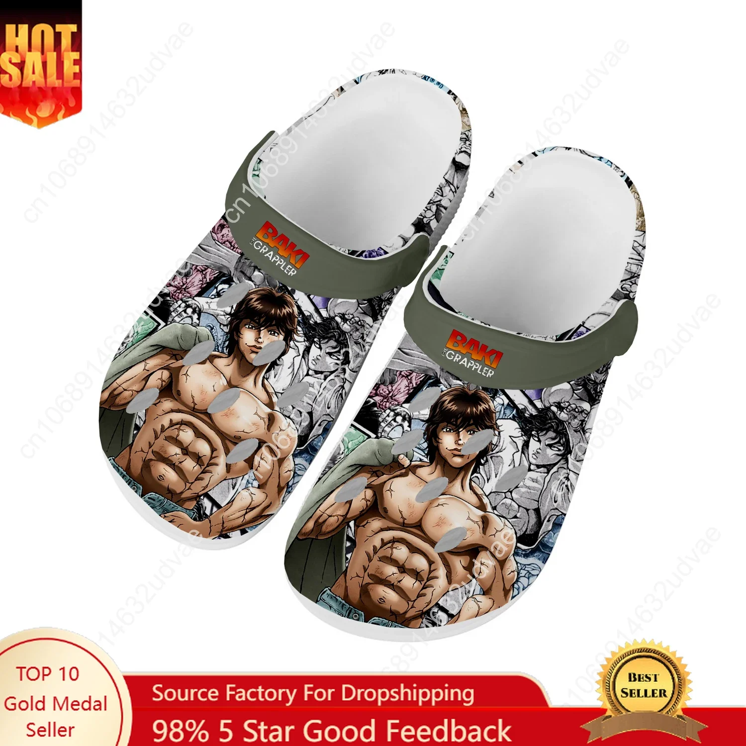 Baki The Grappler Hanma Baki W - Water Shoes 评论和价格