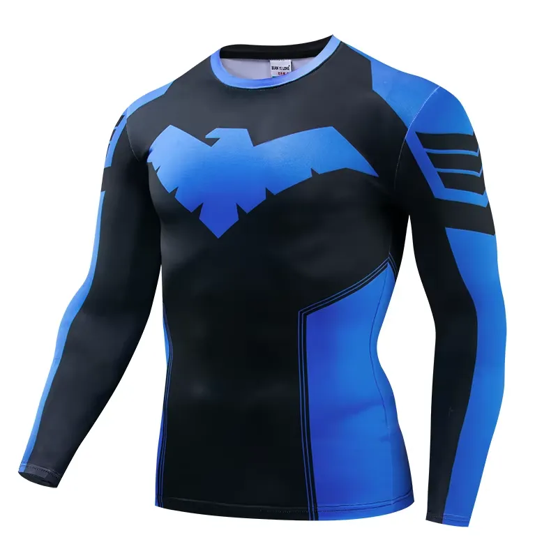 3D Printed Casual Long Sleeve  - Rash Guard 评论和价格