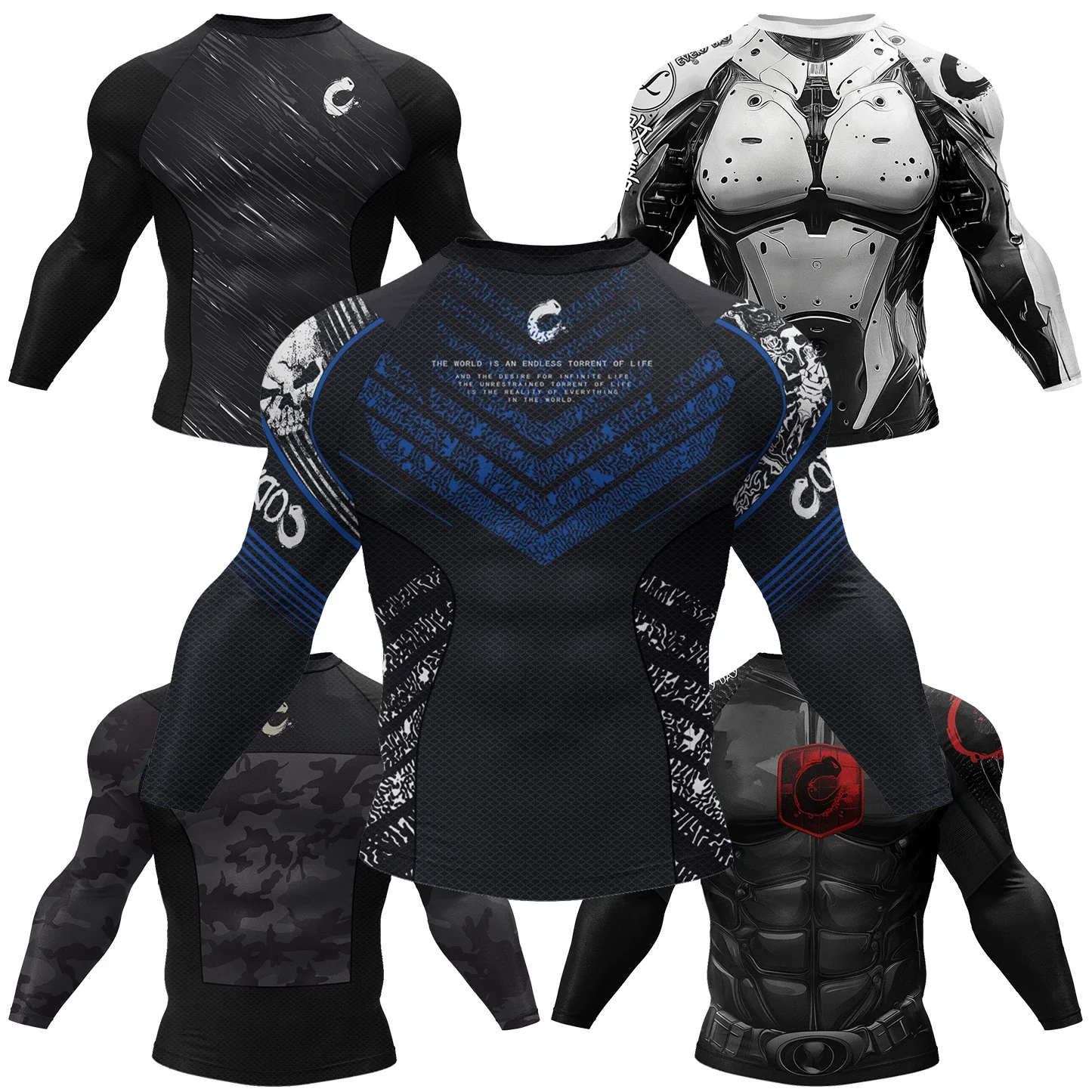 Men Cody Lundin MMA T-shirt 3D - Rash Guard 评论和价格