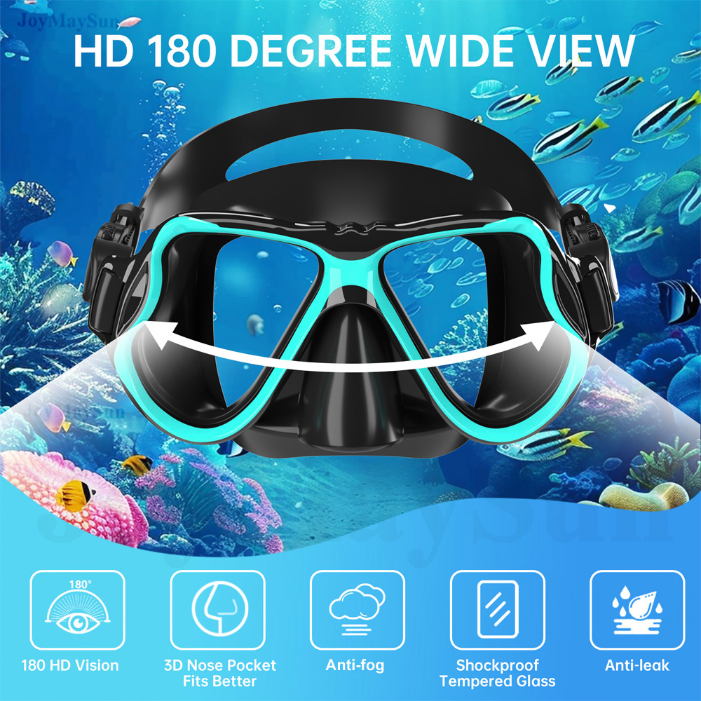 Snorkel Mask Set Panoramic Wid - Snorkel Set 评论和价格